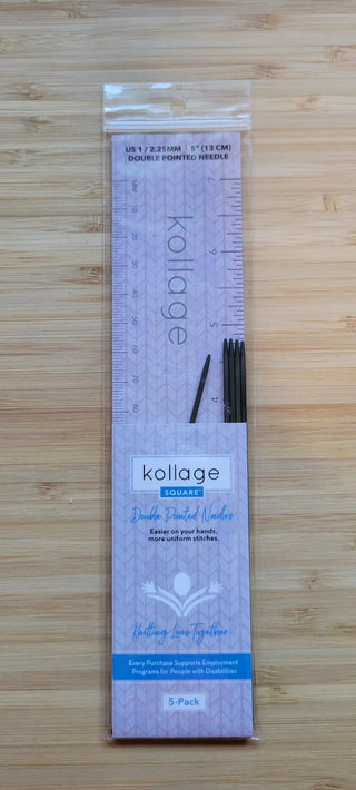 Kollage Double Pointed US 1 (2.25 mm) 5 inch/13 cm Yarn Traveler & Haberdashery