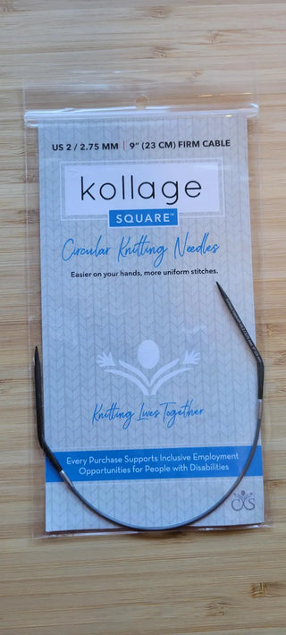 Kollage Circular Firm US 2 (2.75 mm) & 9 inch/23 cm Yarn Traveler & Haberdashery