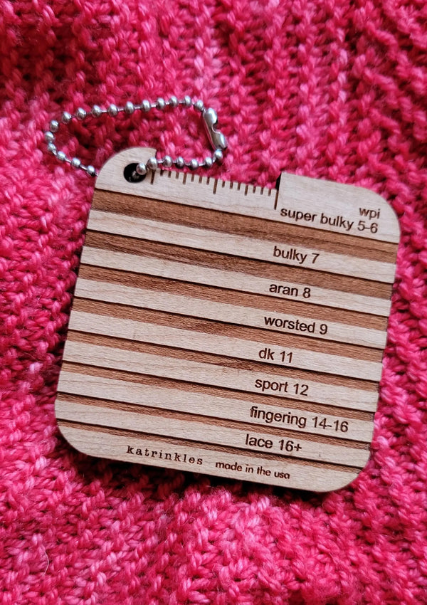 Mini WPI Yarn Weight Gauge Yarn Traveler & Haberdashery