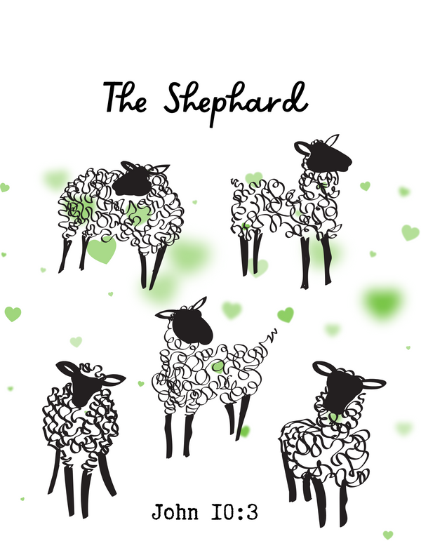 Sheep: Digital Prints for (DTG) T-Shirts & Totes