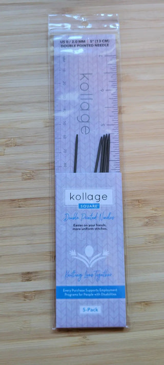Kollage Double Pointed US 0 (2.0 mm) 5 inch/13 cm Yarn Traveler & Haberdashery
