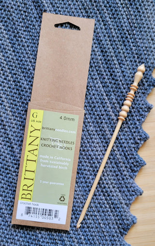 Brittany Birch Crochet Hook US G (4.00 mm) Yarn Traveler & Haberdashery