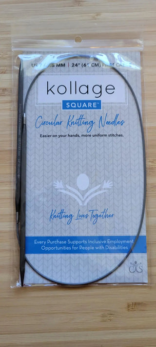 Kollage Circular Firm US 7 (4.5 mm) & 24 inch/61 cm Yarn Traveler & Haberdashery