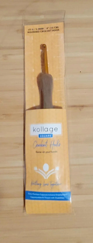 Kollage Rounded Tip Crochet Hook (US H/5.0 mm) Yarn Traveler & Haberdashery