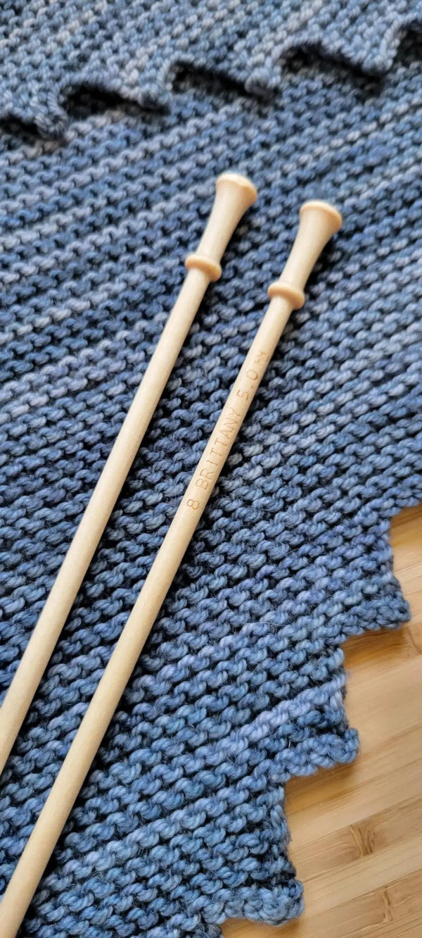 Brittany Birch Straight Needle US 8 (5.0 mm) 14 Inch Long Yarn Traveler & Haberdashery