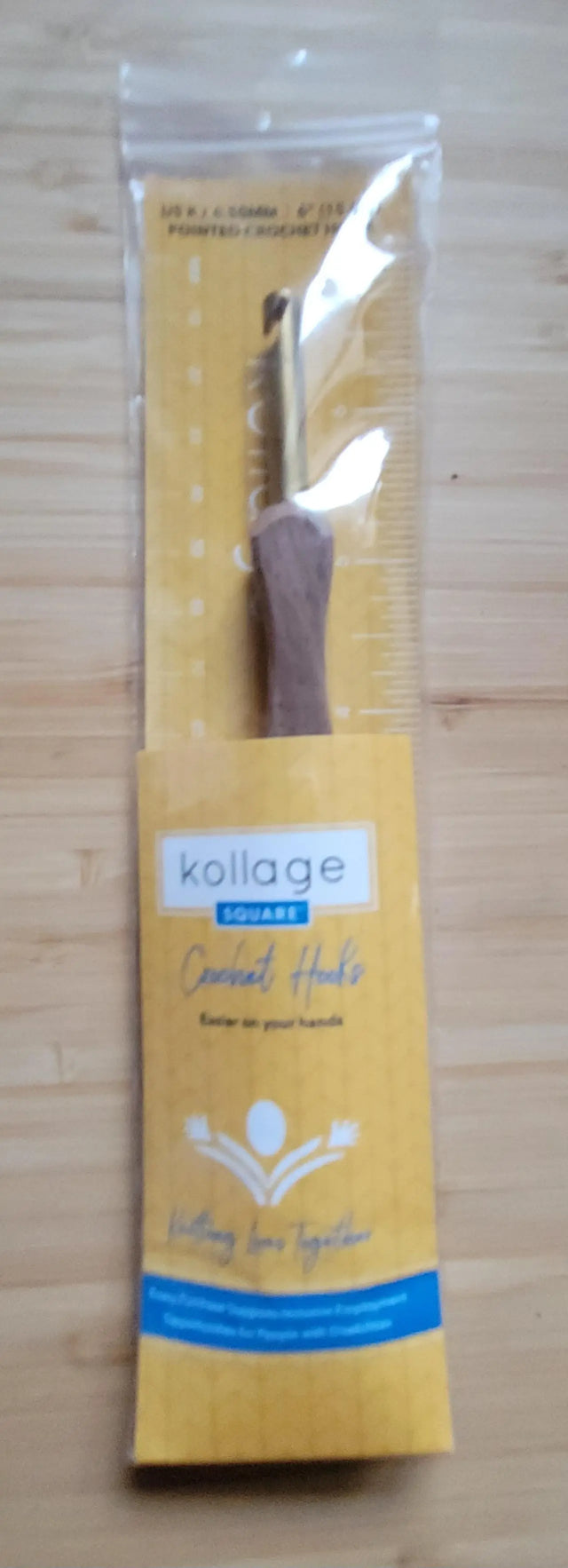 Kollage Pointed Tip Crochet Hook (US K/6.50 mm) Yarn Traveler & Haberdashery