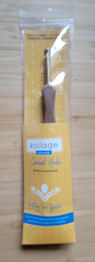 Kollage Pointed Tip Crochet Hook (US K/6.50 mm) Yarn Traveler & Haberdashery