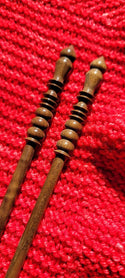 Brittany Victorian Walnut Straight US 10 1/2 (6.5 mm) 10 Inch Yarn Traveler & Haberdashery