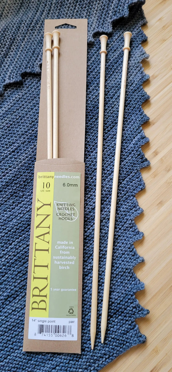 Brittany Birch Straight US 10 (6.0 mm) 14 inch Yarn Traveler & Haberdashery
