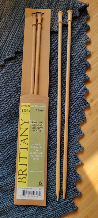 Brittany Birch Straight Needles US 10 3/4 (7 mm) 14 inch Yarn Traveler & Haberdashery
