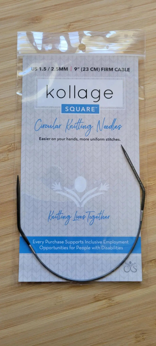 Kollage Circular Firm US 1.5 (2.5 mm) 9 inch/23 cm Yarn Traveler & Haberdashery