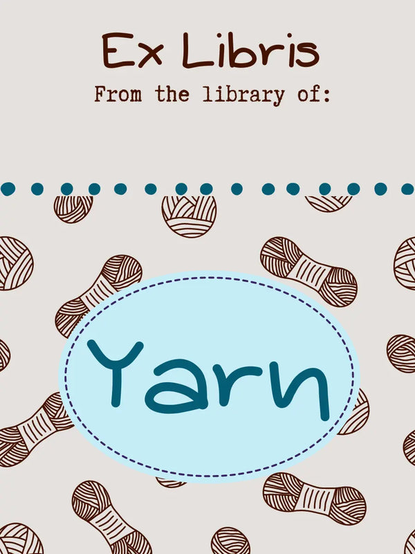 Bookplates: Ex Libris Sheep Yarn Traveler & Haberdashery