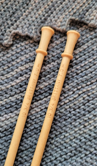 Brittany Birch Straight Needles US 10 3/4 (7 mm) 14 inch Yarn Traveler & Haberdashery