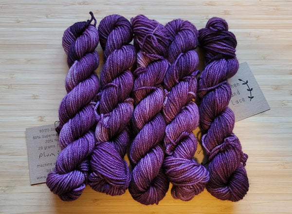 Lichen and Lace 80/20 Sock Mini Yarn Traveler & Haberdashery