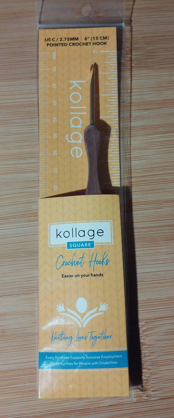 Kollage Pointed Tip Crochet Hook (US C/2.75 mm) Yarn Traveler & Haberdashery
