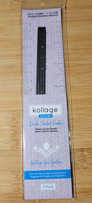 Kollage Double Pointed US (2.0 mm) 7 inch/17 cm Yarn Traveler & Haberdashery