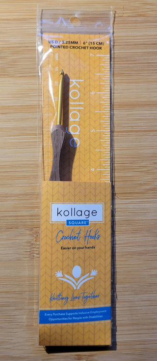 Kollage Pointed Tip Crochet Hook ((US D/3.25 mm) Yarn Traveler & Haberdashery