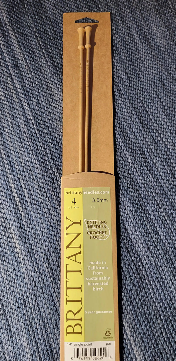 Brittany Birch Straight Needles US 4 (3.5 mm) 14 inch Yarn Traveler & Haberdashery