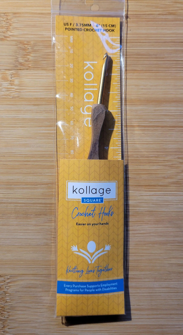 Kollage Pointed Tip Crochet Hook (US F/3.75mm) Yarn Traveler & Haberdashery