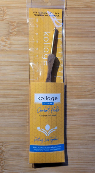 Kollage Pointed Tip Crochet Hook (US F/3.75mm) Yarn Traveler & Haberdashery