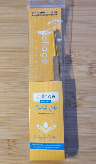 Kollage Pointed Tip Crochet Hook (US 7/4.50mm) Yarn Traveler & Haberdashery
