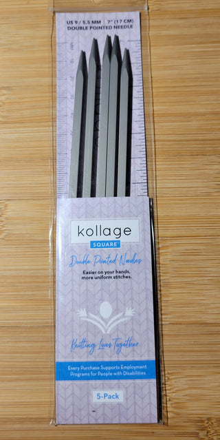 Kollage Double Pointed US 9 (5.5 mm) 7 inch/17 cm Yarn Traveler & Haberdashery