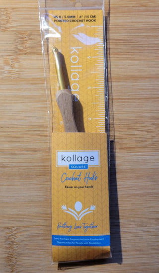 Kollage Pointed Tip Crochet Hook (US H/5.0mm) Yarn Traveler & Haberdashery