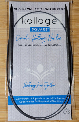 Kollage Circular Firm US 8 (5.0 mm) & 32 inch/81 cm Yarn Traveler & Haberdashery