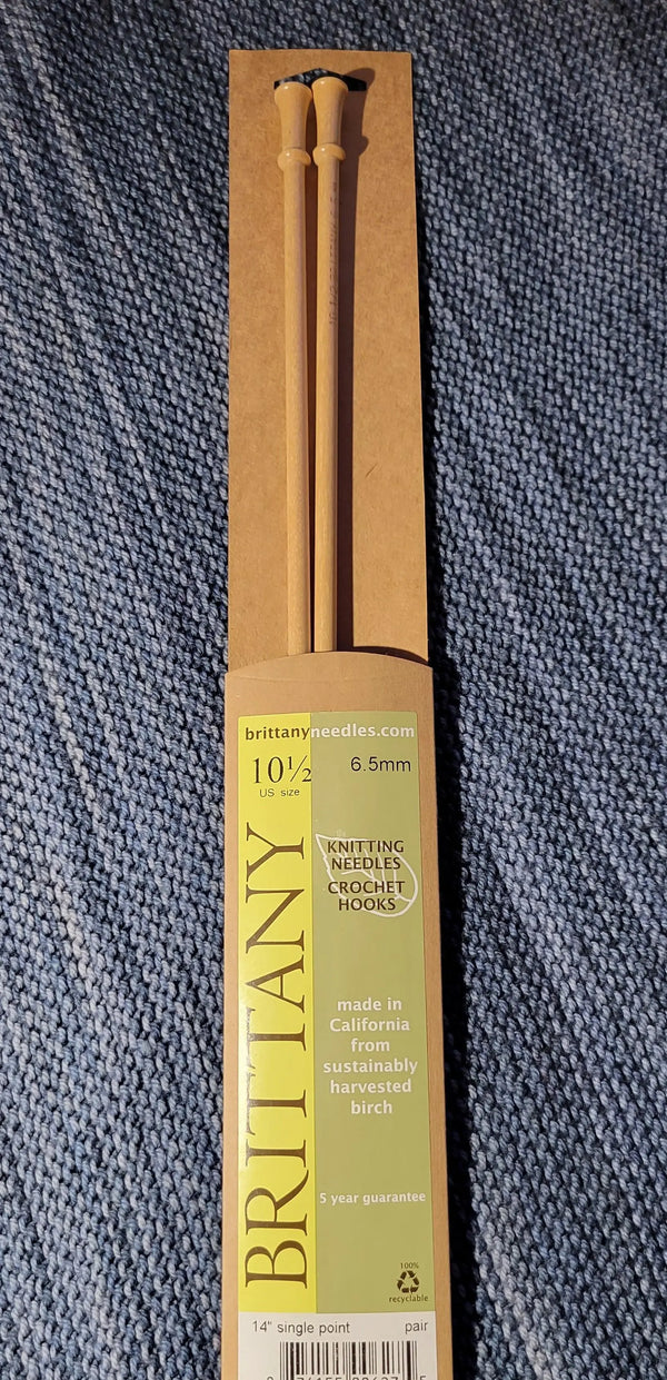 Brittany Birch Straight Needles US 10 1/2 (6.5 mm) 14 inch Yarn Traveler & Haberdashery