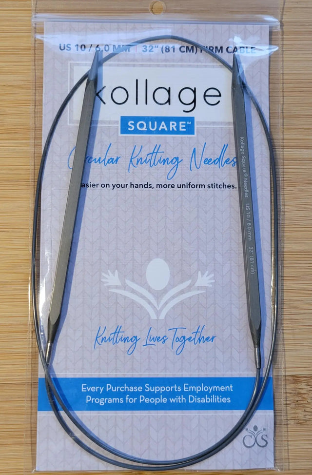 Kollage Circular Firm US 10 (6.0 mm) & 32 inch/81 cm Yarn Traveler & Haberdashery