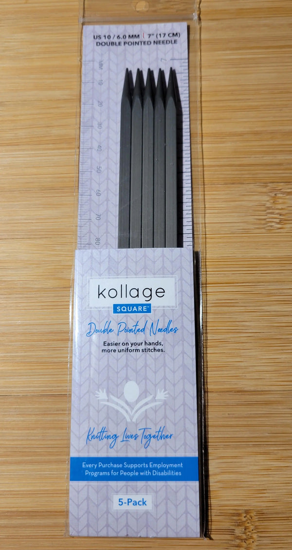 Kollage Double Pointed US 10 (6.0 mm) 7 inch/17 cm Yarn Traveler & Haberdashery