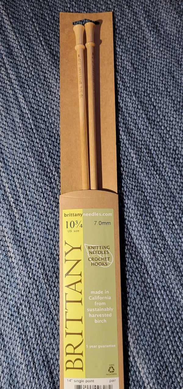 Brittany Birch Straight Needles US 10 3/4 (7 mm) 14 inch Yarn Traveler & Haberdashery