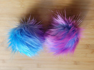 Faux Fur Pompoms Cotton Candy Yarn Traveler & Haberdashery