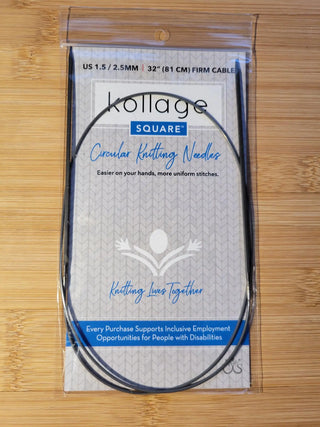 Kollage Circular Firm US 1.5 (2.50 mm) 32"/81 cm Yarn Traveler & Haberdashery