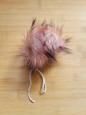 Faux Fur Pompoms Flamingo Yarn Traveler & Haberdashery