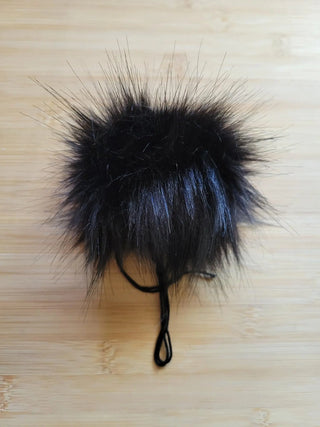 Faux Fur Pompoms Panther Yarn Traveler & Haberdashery