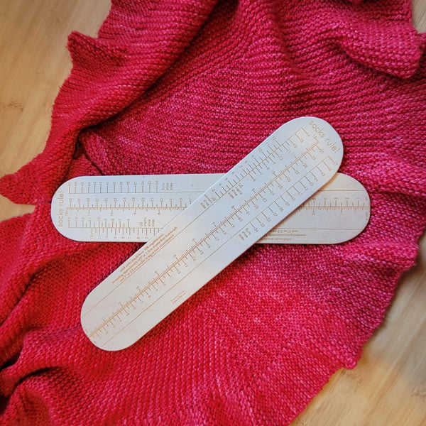 Sock Ruler (Adult) Yarn Traveler & Haberdashery