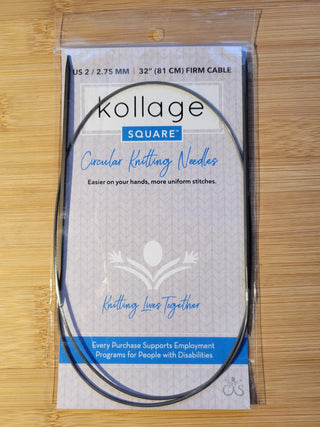Kollage Circular Firm US 2 (2.75 mm) 32"/81 cm Yarn Traveler & Haberdashery