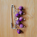 Stitch Markers: Imperial Jasper Yarn Traveler & Haberdashery