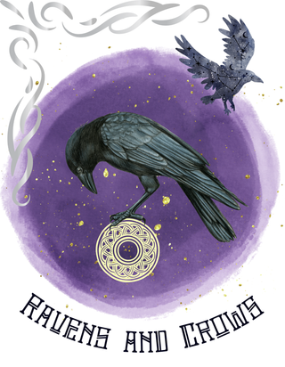 Digital Downloads (DTG) T-Shirts & Totes Front: Ravens & Crows Supporting Canadian Made