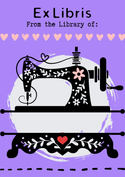 Bookplate: Ex Libris for Sewing Love
