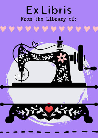 Bookplate: Ex Libris for Sewing Love