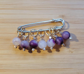 Stitch Markers for Knitting (Purple)