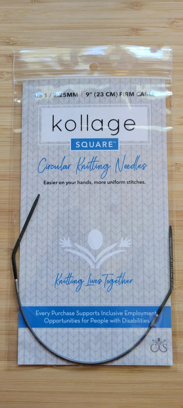 Kollage Circular Firm US 1 (2.25 mm) & 9 inch/23 cm Yarn Traveler & Haberdashery