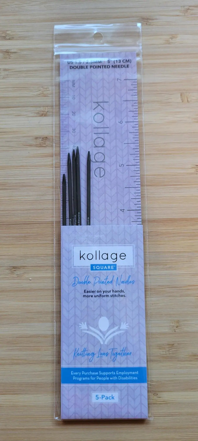 Kollage Double Pointed US 1.5 (2.50 mm) 5 inch/13 cm Yarn Traveler & Haberdashery