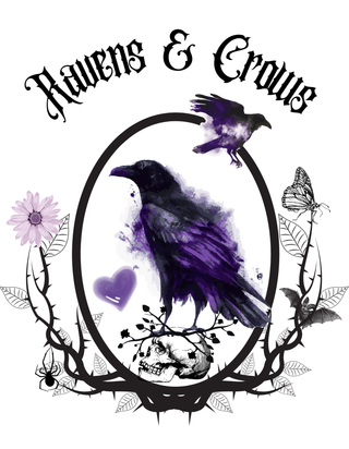 Digital Downloads (DTG) T-Shirts & Totes Front: Ravens & Crows Supporting Canadian Made