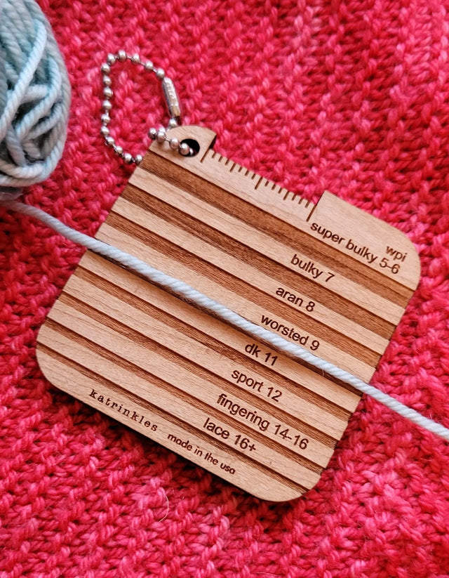 Mini WPI Yarn Weight Gauge Yarn Traveler & Haberdashery