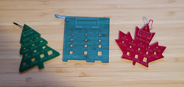 Kollage Square Knitting Needle Gauge