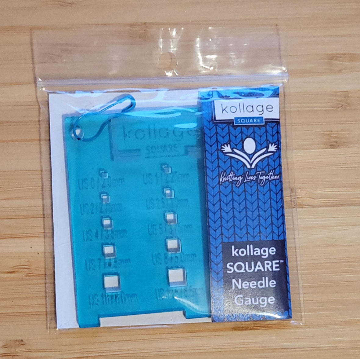 Kollage Square Knitting Needle Gauge