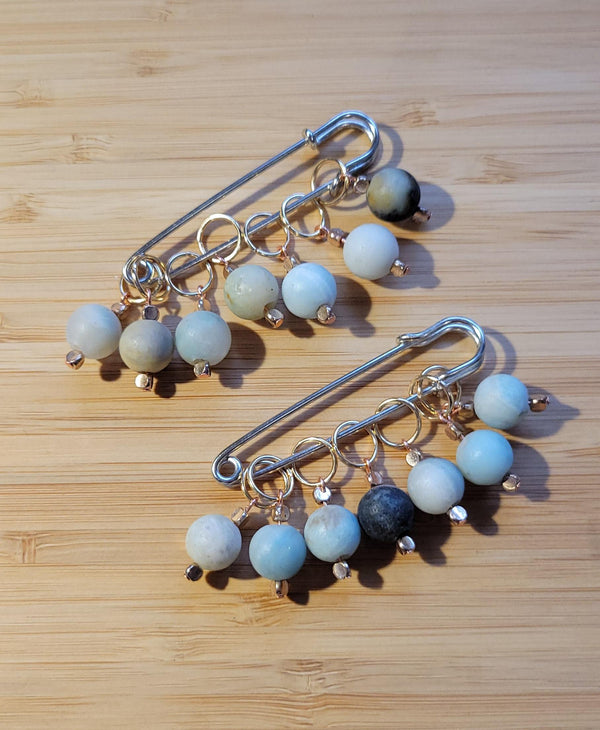 Stitch Markers for Knitting (Teal)